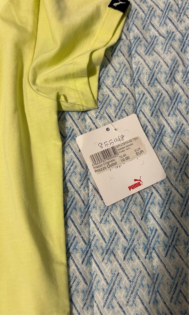 Maglietta Puma Gialla Bambina