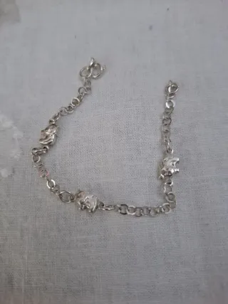 Pulsera Plata Ley Niña Elefantes