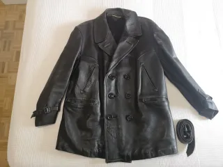 Chaqueta de cuero negra XXL leer descripción 