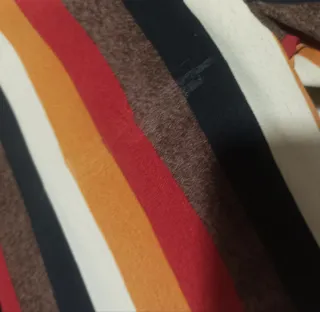 Camisa Mujer T/38 Manga Larga y Rayas Verticales