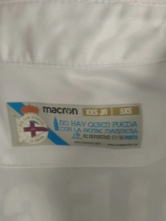 Equipación macron Jr.Real Club Deportivo La Coruña