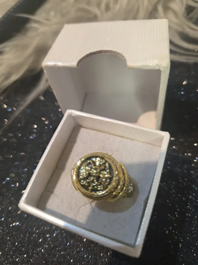 Anillo Tótem Mítico Hombre Dorado