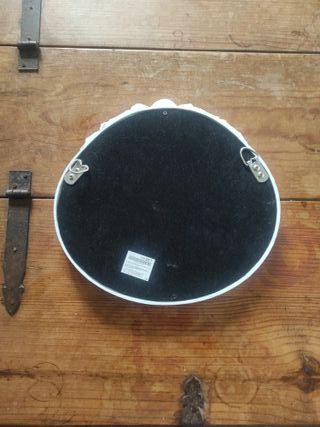 Espejo Zara Home Blanco y Dorado