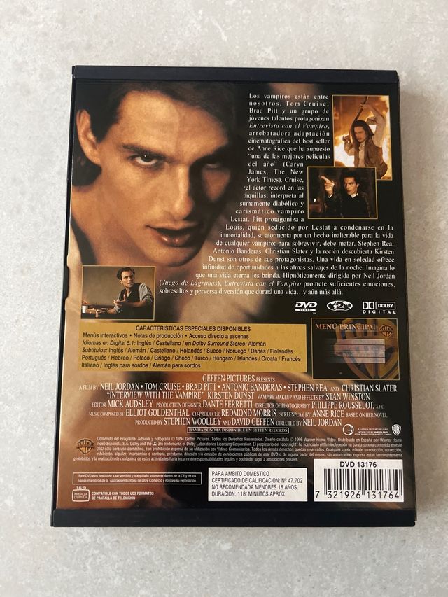 DVD Entrevista con el Vampiro