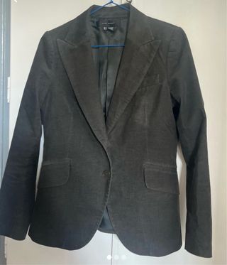 Chaqueta de pana Zara verde