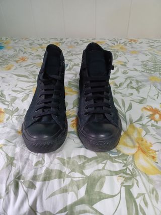 Zapatillas Converse Altas Negras Talla 40