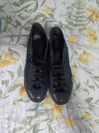 Zapatillas Converse Altas Negras Talla 40