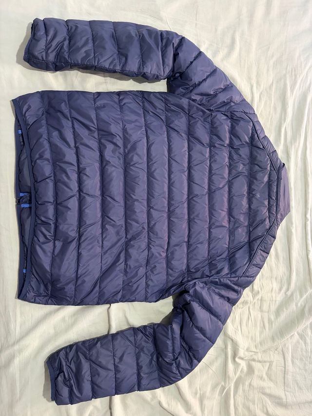 Chaqueta de plumas azul