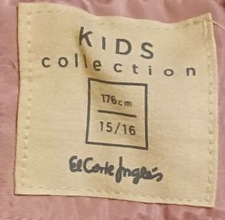 Abrigo Invierno ROSA PALIDO. TALLA 15/16 176cm