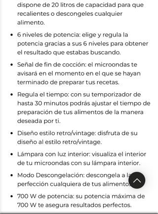 Microondas Cecotec Proclean 3110 Retro Beige