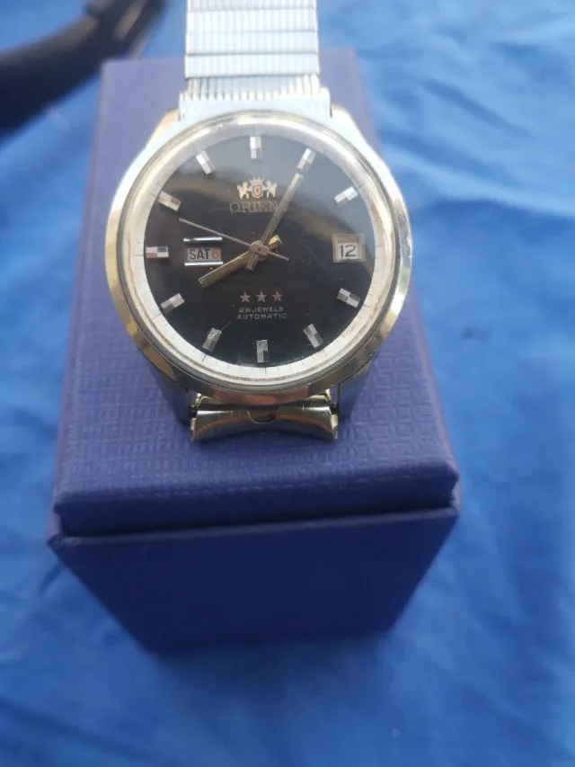 Reloj Orient Automático 25 Joyas Negro