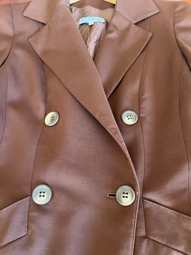 - Abrigo Guy Laroche Paris , Vintage Marrón