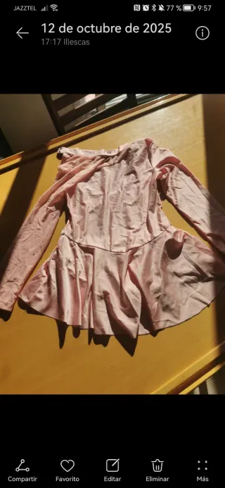 Vestido Gimnasia Artística Niña Rosa Perla