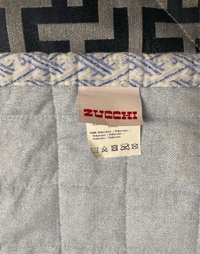Copriletto trapuntato Zucchi blu/bianco
