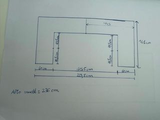 Armadio ad angolo con specchio