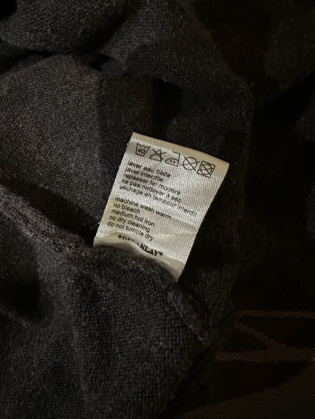 Jersey Lacoste Gris Punto Bordado