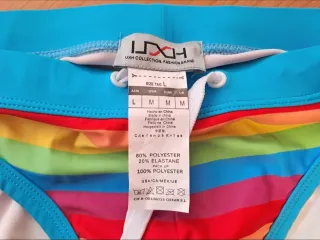 Bañador rayas arcoíris