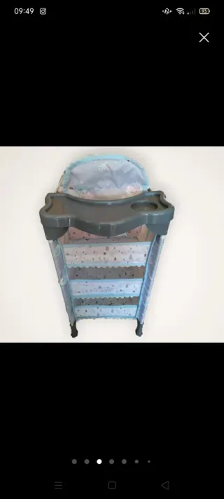 Cuna y bebe de juguete para bebé