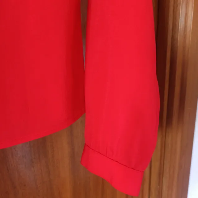 Camisa roja volantes vintage