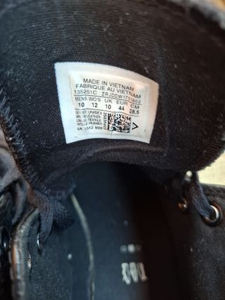 Converse negras bambas talla 44