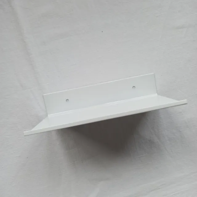 Estante blanco metal + 2 soportes cepillos