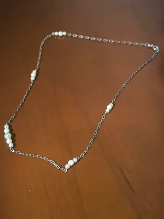 Gargantilla Plata Vintage Perlas
