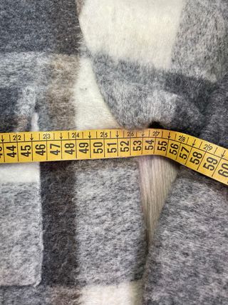 Chaqueta cuadros gris y blanco