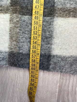 Chaqueta cuadros gris y blanco