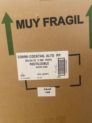 Caja 500 vasos cocktail plástico