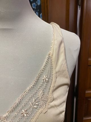 Sottoveste in raso con pizzo