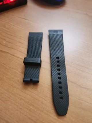 Correa Breitling Caucho Negra 24/20