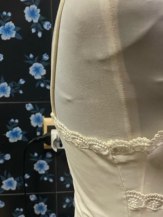 Sottoveste in pizzo bianco