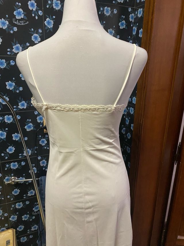 Sottoveste in pizzo bianco