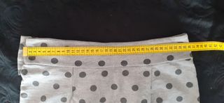 Minifalda gris lunares lazo Talla XS