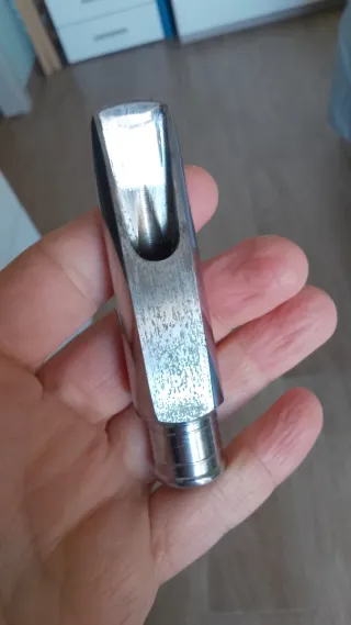 Muy raro Sax alto Colletto 4 nickel-plated vintage