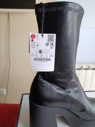 Botines plataforma negros talla 38 y 37