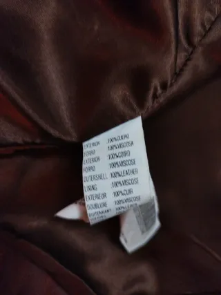 Chaqueta de cuero Zara Talla L