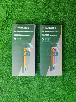 Juego llaves hexagonales y estrella Parkside