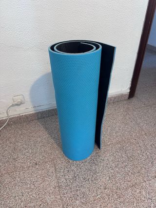 Esterilla de gimnasia azul