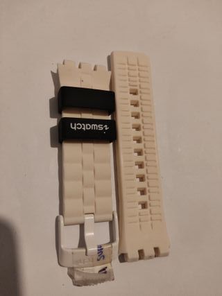 Correa Swatch Negra y Blanca