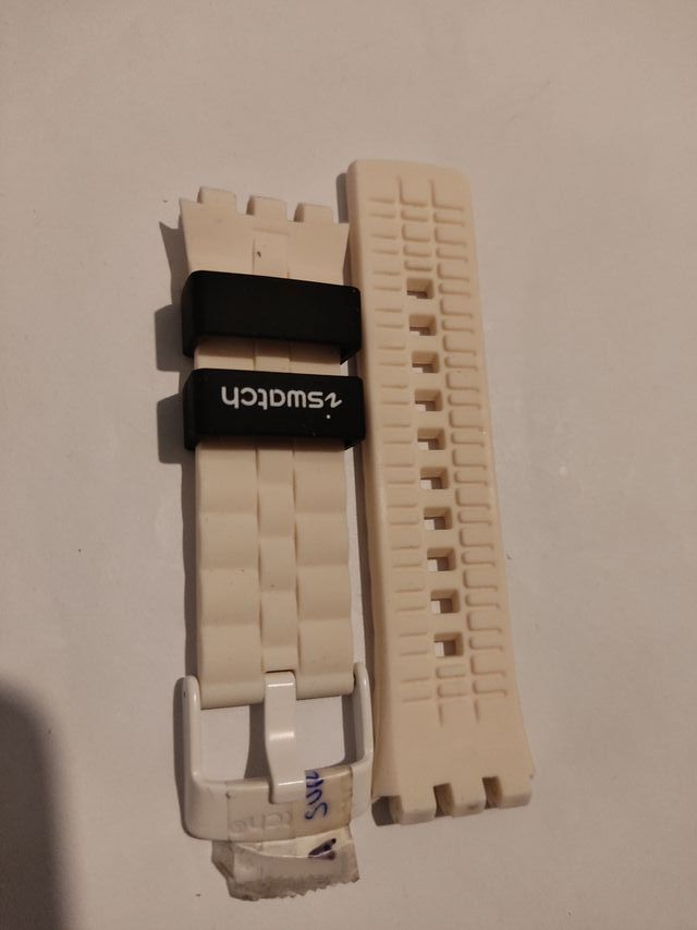 Correa Swatch Negra y Blanca