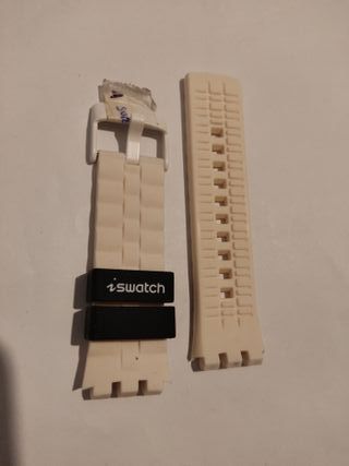 Correa Swatch Negra y Blanca