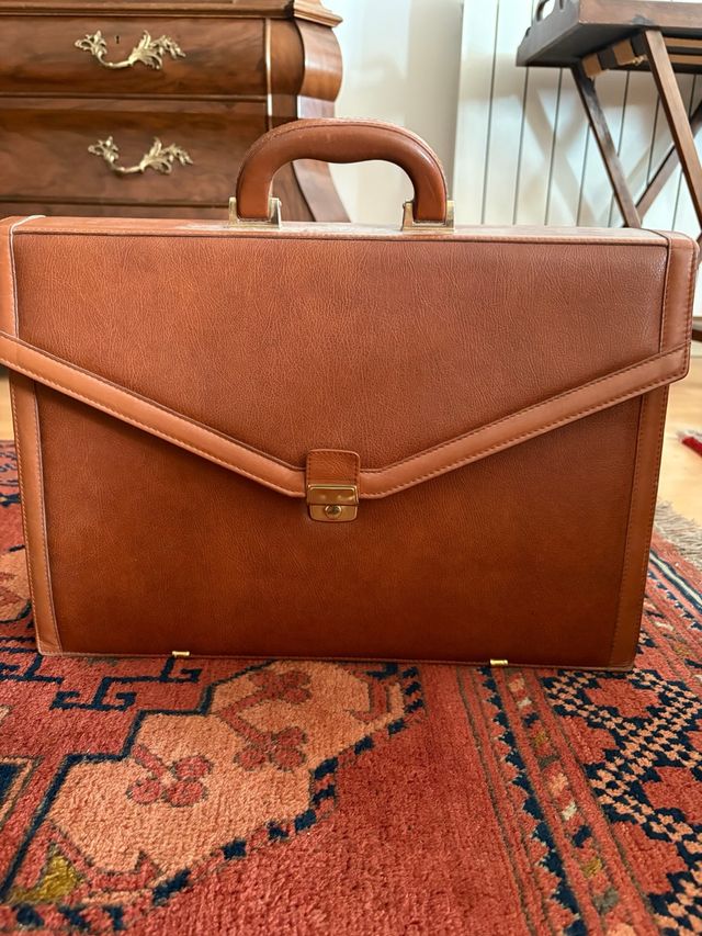 Maletín de trabajo piel marrón