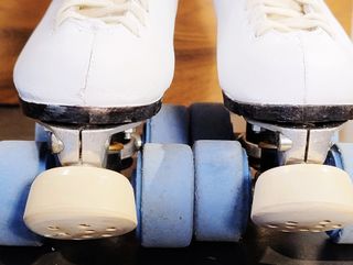 Pattini Vintage con Stivaletti 36 225 mm Artistico