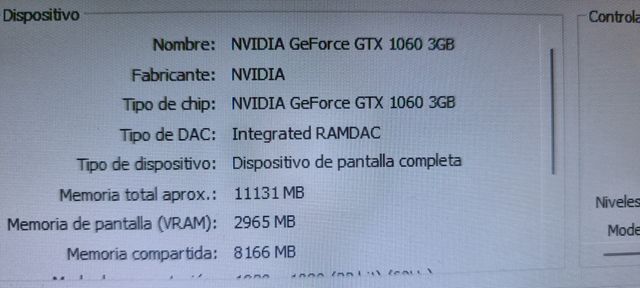 PC i3 8a 3.600GHZ X4-16GB RAM-SSD-HDD-GTX1060-W 11