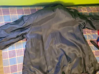 Abrigo! Chaquetón 3/4 de piel marrón.