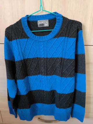 Jersey Hombre Green Coast Rayas Azul/Gris Talla M