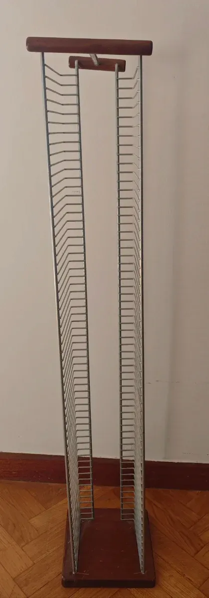 Organizer per CD in legno e metallo