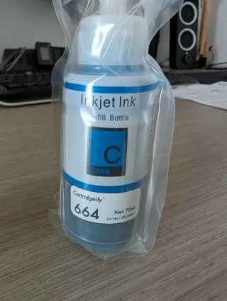 Ricariche inchiostro stampante Giallo e Ciano