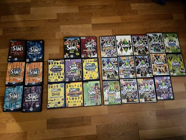 Lote Juegos PC Los Sims, Sims 2 y Sims 3.
